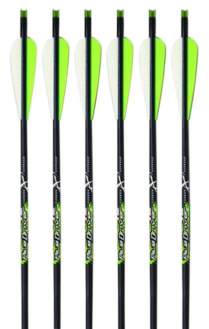 Carbon Express 52140 Piledriver Crossbolt Green 20" Carbon Fiber 6 Pack