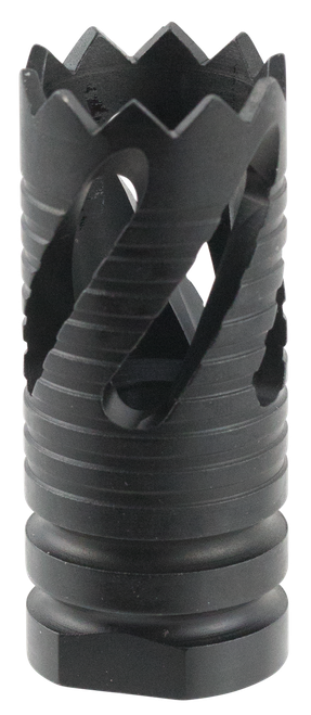 TacFire MZ10213B Thread Crown Muzzle Brake Black Oxide Steel with 5/8"-24 tpi Threads & 2.05" OAL for 308 Win AR-10