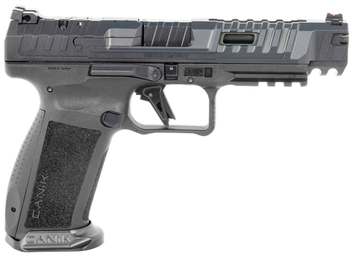 Canik HG6815N SFx Rival 9mm Luger 18+1 5" Black Steel Barrel, Dark Side Ported/Serrated Steel Slide, Polymer Frame w/Beavertail & Picatinny Rail, Ambidextrous