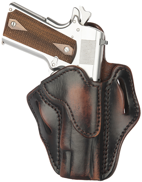 1791 Gunleather ORBH1VTGR BH1 Optic Ready OWB 01 Vintage Leather Belt Slide Fits 4-5" 1911 Right Hand