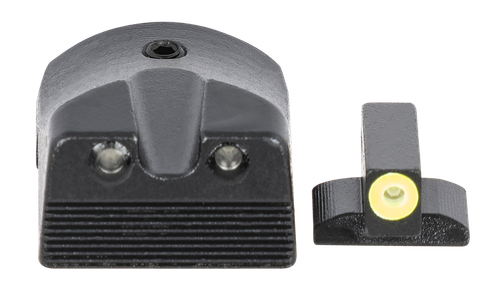 Meprolight USA 412183121 Hyper-Bright  Green Tritium Yellow Outline Front Sight-Green Tritium Black Outline Rear Sight Kimber 1911 Slant