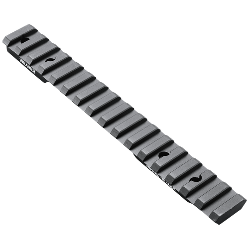 Weaver Mounts 99481 Multi-Slot Base  Extended Black Anodized Aluminum Fits Winchester 70 Short Action