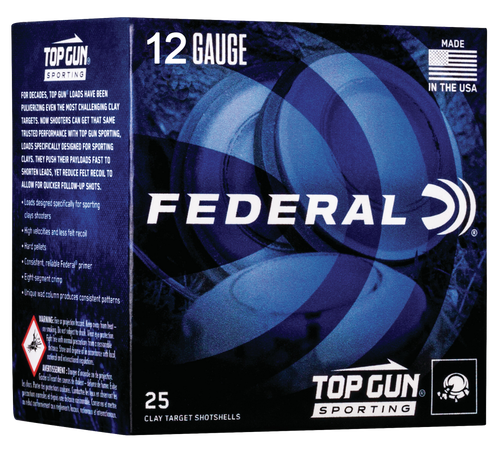 Federal TGS1288 Top Gun  12Gauge 2.75" 1oz 8Shot 25 Per Box/10 Case