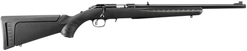 Ruger 8305 American Rimfire Full Size 22 LR 10+1 18" Satin Blued Threaded Barrel & Alloy Steel Receiver w/Integral Scope Mount, Black Fixed Synthetic Stock, Right Hand