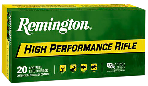 Remington Ammunition 21311 High Performance Rifle 22-250Rem 55gr Pointed Soft Point 20 Per Box/10 Case
