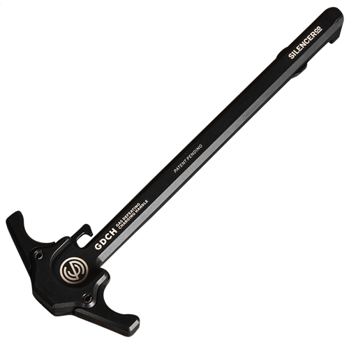 SilencerCo AC5062 Gas Defeating Charging Handle made of Black Anodized 7075-T6 Aluminum & Ambidextrous Design for AR-15
