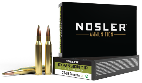 Nosler 40238 E-Tip  25-06Rem 100gr E Tip Lead Free 20 Per Box/10 Case