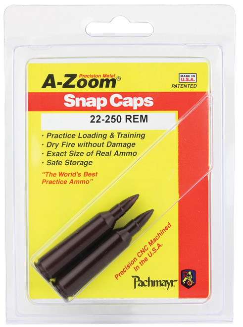 A-Zoom 12254 Rifle Snap Cap 22-250Rem 2Pack