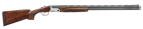 F.A.I.R. FRDCIV1230 Carrera IV  12 Gauge Break Open 2rd 30" Blued Over/Under Ported Barrel, Engraved Nickel Receiver, Walnut w/Adj Comb Stock, Technichoke XP70 Choke System