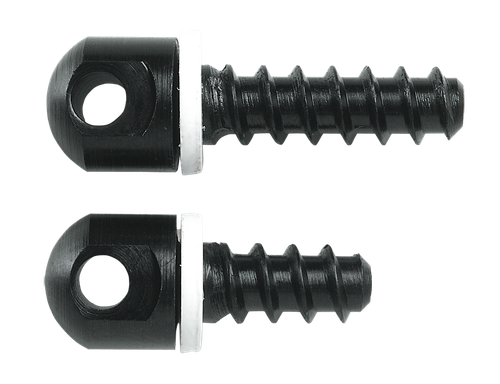 Uncle Mike's 25200 Magnum Band 115 RGS Screw Set made of Blued Steel Includes 1/2" Forend Base, 3/4" Rear Base Screws & White Spacers for Wood Stock Bolt Action Rifles
