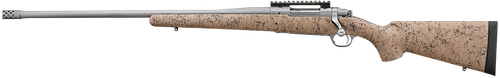 Ruger 57163 Hawkeye FTW Hunter Full Size 6.5 PRC 4+1 24" Matte Stainless Threaded Barrel, Picatinny Rail Stainless Steel Receiver, Speckled Tan/Black HS Precision Synthetic Stock, Left Hand