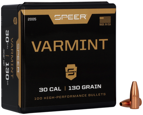 Speer 2005 Varmint  30Cal 130gr Jacketed Hollow Point 100 Per Box/5 Case