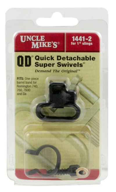 Uncle Mike's 14412 Super Swivel  Quick Detach Blued 1" Loop for Remington 7600/ 760 (1969-Present)