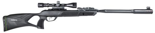 Gamo 611006335554 Swarm Fusion 10X Gen 3 Gas Piston 22 10rd Shot Black Black Fluted Steel Barrel Black Receiver Black All Weather Lightweight Thumbhole Stock Scope 3-9x40mm