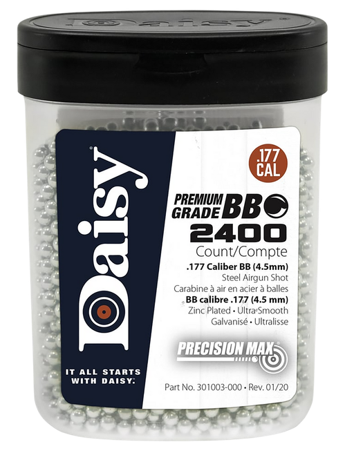 Daisy 980024446 PrecisionMax Premium 177 Zinc-Plated Steel 2400/Bottle