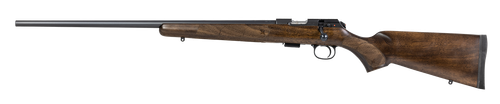 CZ-USA 02390 CZ 457 American Full Size 22 LR 5+1 24" Black Nitride Black Nitride Steel Receiver Turkish Walnut Fixed American Style Stock Left Hand