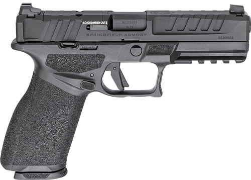 Springfield Armory EC9459BCAU Echelon *CA Compliant Full Size 9mm Luger 10+1 4.50" Black Melonite Barrel & Steel Optic Ready/Serrated Slide, Black Polymer Frame w/Picatinny Rail, Textured Grip