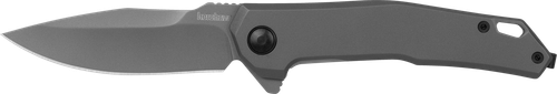 Kershaw 5570 Helitack  3.26" Flipper Drop Point Plain Gray PVD Coated 8Cr13MoV SS Blade, Gray PVD Stainless Steel Handle