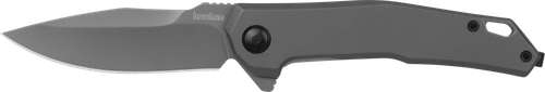 Kershaw 5570 Helitack  3.26" Flipper Drop Point Plain Gray PVD Coated 8Cr13MoV SS Blade, Gray PVD Stainless Steel Handle