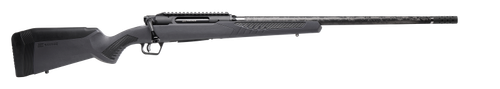 Savage Arms 57902 Impulse Mountain Hunter 300 Win Mag 3+1 24" Carbon Fiber Threaded Barrel, Black Aluminum Receiver w/Picatinny Rail, Gray AccuStock Synthetic Stock, Ambidextrous