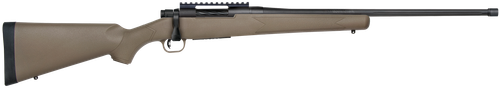 Mossberg 28253 Patriot Predator Full Size 22-250 Rem 5+1 22" Matte Blued Fluted Threaded Barrel, Matte Blued Stainless Steel Receiver w/Picatinny Rail, Flat Dark Earth Fixed Synthetic Stock