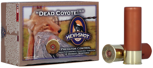 HEVI-Shot HS43030 Dead Coyote  12Gauge 3" 1 1/2oz TungstenT Shot 10 Per Box/10 Case