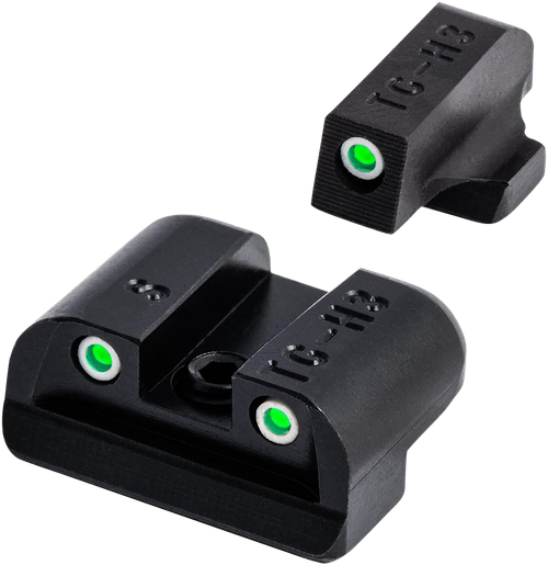 TruGlo TG231S2 Tritium  Black | Green Tritium Front Sight Green Tritium Rear Sight