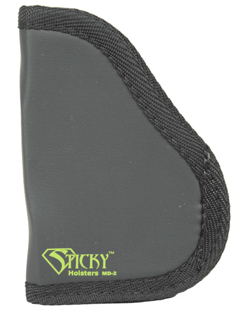 Sticky Holsters MD2 MD-2  Black/Green Latex Free Rubber Fits S&W Shield Ambidextrous