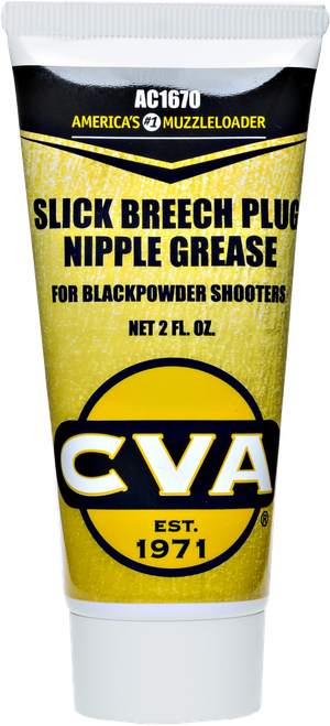 CVA AC1670 Slick Breech Plug/Nipple Grease Prevents Seizing of Nipple/Breech Plug 2 oz Squeeze Tube