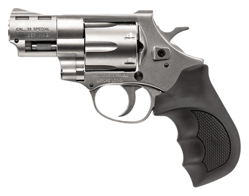 Weihrauch Guns 770127 Windicator  357 Mag 6rd Shot 2" Nickel Steel Barrel & Cylinder w/Aluminum Frame Black Rubber Grip
