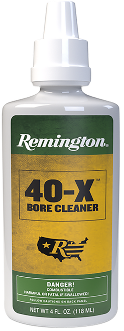 Remington Accessories 18397 40-X Bore Cleaner Removes Carbon/Lead/Plastic Fouling/Powder 4 oz Squeeze Bottle
