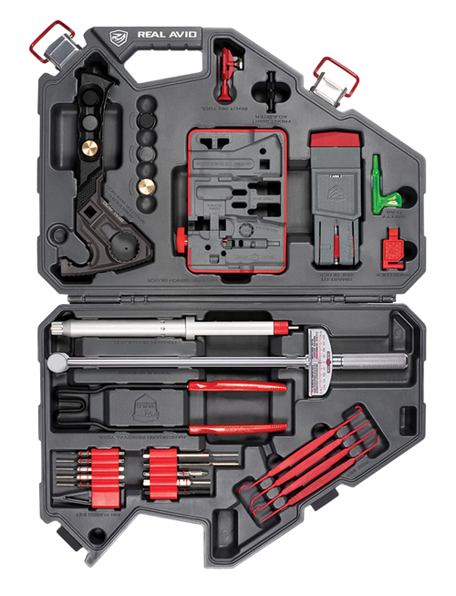 Real Avid AVAR15AMK Armorer's Master Kit AR15 Gray/Red Multiple