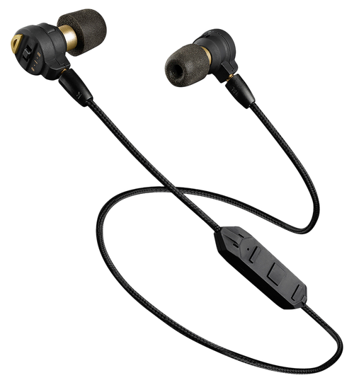 Pro Ears PEEBBLKE Stealth Elite  28 dB Behind The Head Black Adult 1 Pair Includes Attachable Bluetooth Lanyard