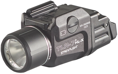 Streamlight 69458 TLR-7 HL-X USB Gun Light  Black Anodized 500/1,000 Lumens White LED
