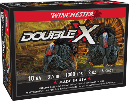 Winchester Ammo STH104 Double X High Velocity Turkey 10Gauge 3.50" 2oz 4Shot 10 Per Box/10 Case