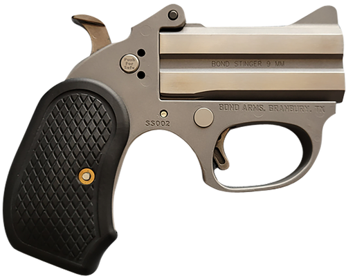 Bond Arms BAHB Honey B  22 LR 2rd Shot 3" Matte Stainless Steel Frame Black Extended B6 Resin Grips
