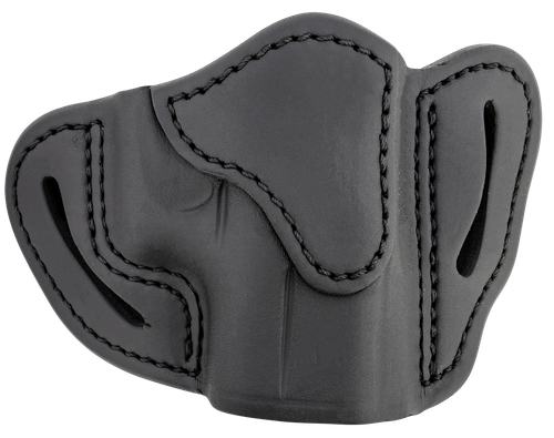 1791 Gunleather ORBHCSBLR BHC Optic Ready OWB Compact Stealth Black Leather Belt Slide Compatible w/Glock 43/Sig P365/Walther PPK Right Hand Includes Belt Clip