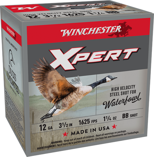 Winchester Ammo WEX12LMBB Super X Xpert High Velocity 12Gauge 3.50" 1 1/4oz BBShot 25 Per Box/10 Case
