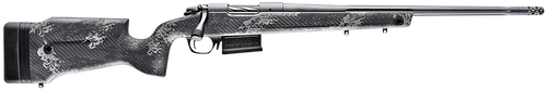 Bergara Rifles B14S751 B-14 Crest 308 Win 3+1 20" Fluted/Threaded, Sniper Gray Cerakote Barrel/Rec, Monte Carlo Carbon Fiber Stock with Black & Gray Splatter, Omni Muzzle Brake
