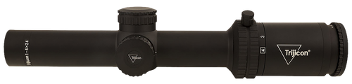Trijicon 2900012 Credo  Matte Black 1-4x24mm 30mm Tube LED Illuminated Green MRAD Ranging Reticle