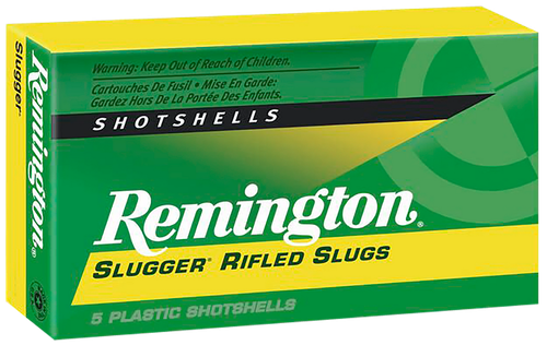 Remington Ammunition 20302 Slugger  12 Gauge 2.75" 1 oz Rifled Slug Shot 5 Per Box/ 50 Cs