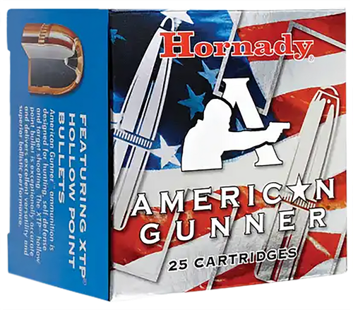 Hornady 90104 American Gunner  380ACP 90gr Hornady XTP Hollow Point 25 Per Box/10 Case