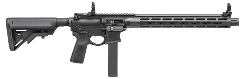 Springfield Armory STV91609B SAINT Victor 9mm Luger 16" 32+1, Black, B5 Systems Bravo Stock & Type 23 Grip, Flip-Up Sights, Blast Diverter