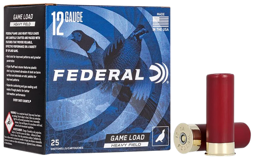 Federal H1256 Game-Shok Heavy Field 12Gauge 2.75" 1 1/4oz 6Shot 25 Per Box/10 Case