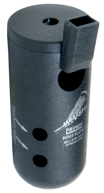 Primos 314 Hoot Flute  Open Call Owl/Turkey Sounds Attracts Turkeys Black Plastic