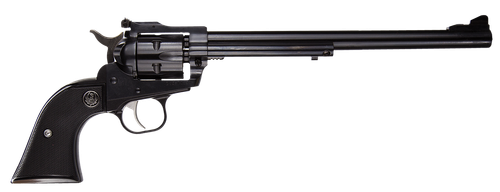 Ruger 0624 Single-Six Convertible 22 LR 22 WMR 6rd 9.50" Blued Alloy Steel Barrel, Cylinder & Frame, Black Checkered Rubber Grip, Exposed Hammer