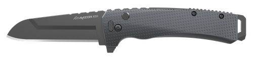 Outdoor Edge XDS330AC Razor XD3  3" Folding Plain 420J2 SS Blade Charcoal