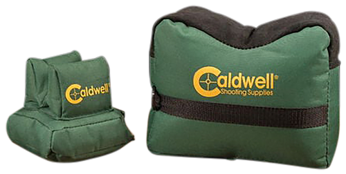 Caldwell 939333 DeadShot Shooting Bag Combo Prefilled Dark Green 600D Polyester Includes Front and Rear Bags