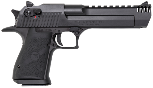 Magnum Research DE357IMB Desert Eagle Mark XIX 357 Mag 6" with Muzzle Brake 9+1 Matte Black Carbon Steel Frame & Slide Black Rubber Grip