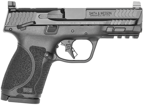 Smith & Wesson 14099 M&P M2.0 *MA Compliant Compact 9mm Luger 10+1 4" Black Armornite Stainless Steel Barrel, Black Cerakote Optic Cut/Serrated Stainless Steel Slide & Polymer Frame w/Picatinny Rail